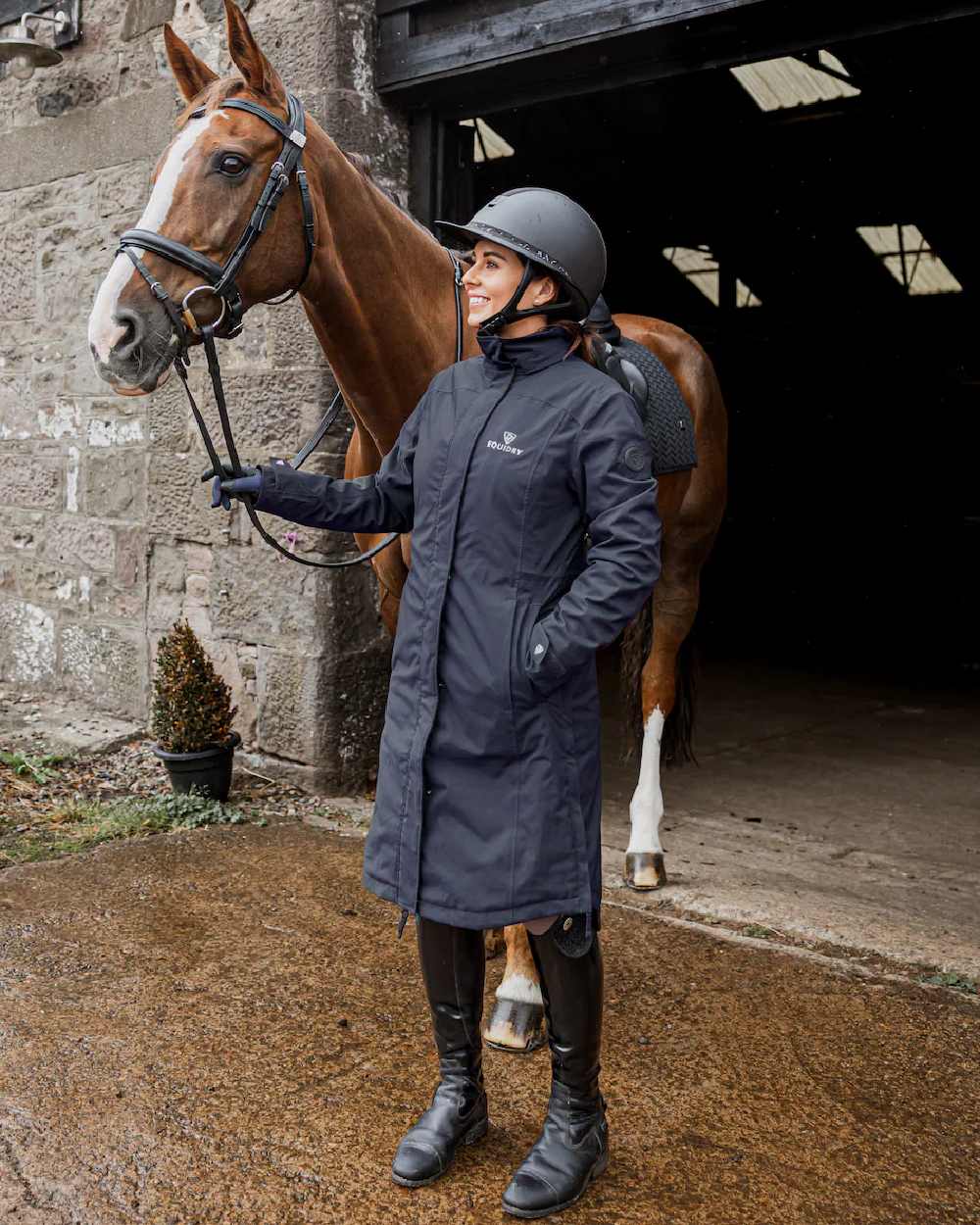 Equidry Womens Bronte Waterproof Riding Coat - Image 10