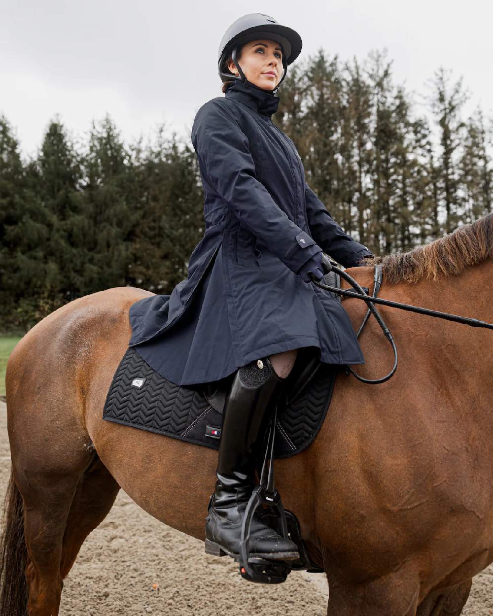 Equidry Womens Bronte Waterproof Riding Coat - Image 12