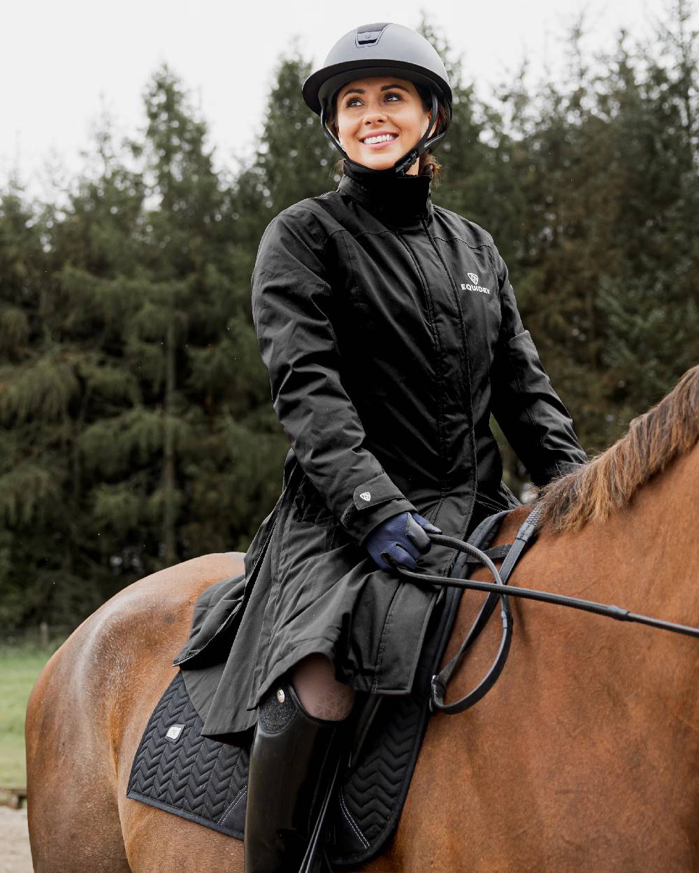 Equidry Womens Bronte Waterproof Riding Coat - Image 4