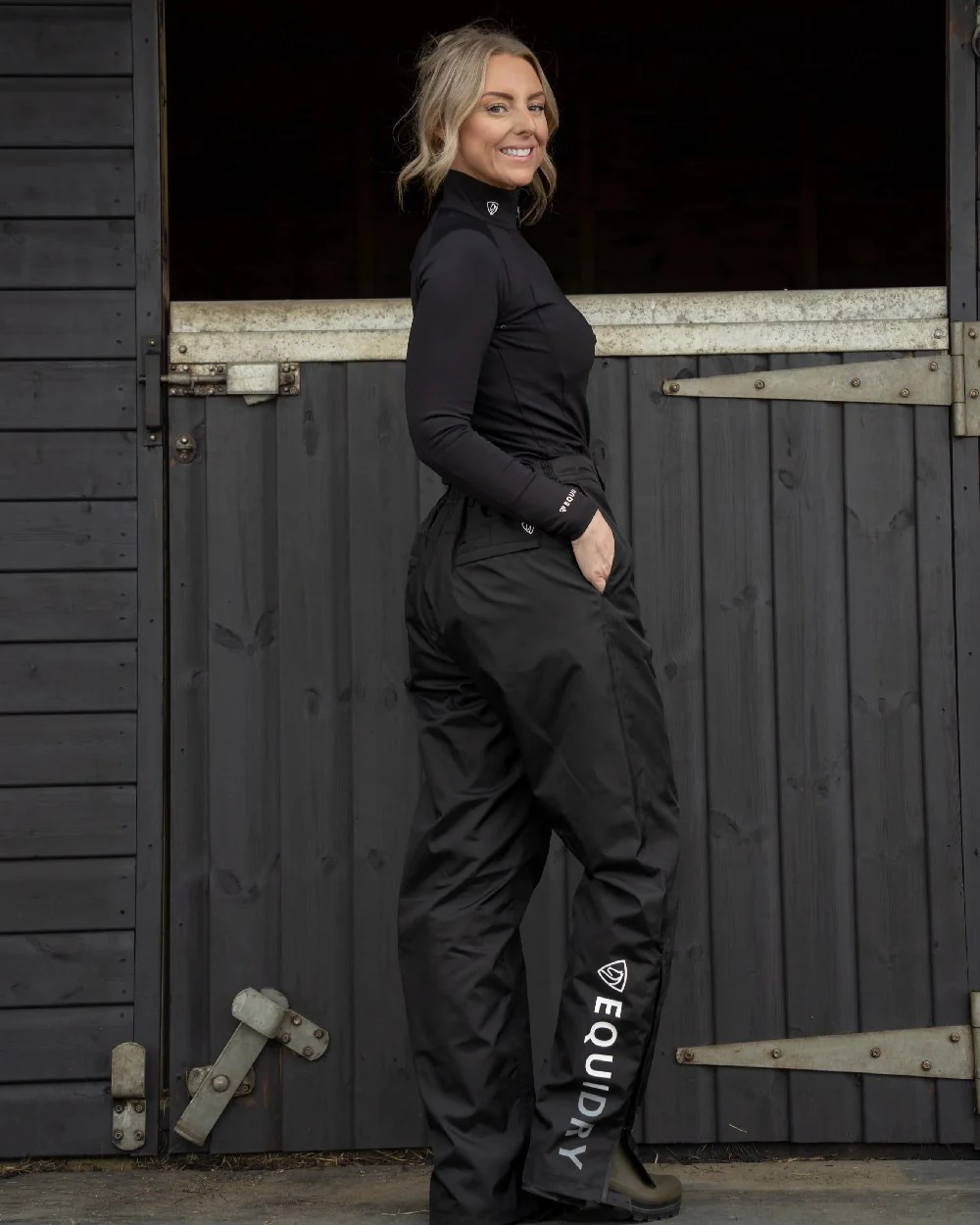 Equidry Womens Fleece Lined Waterproof Trousers - Image 5