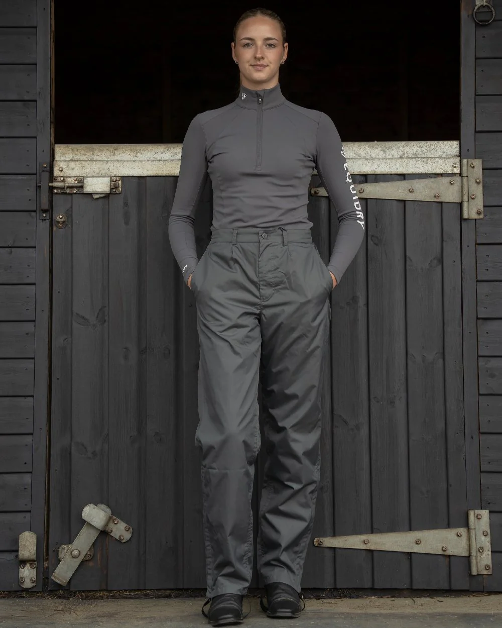 Equidry Womens Fleece Lined Waterproof Trousers - Image 8