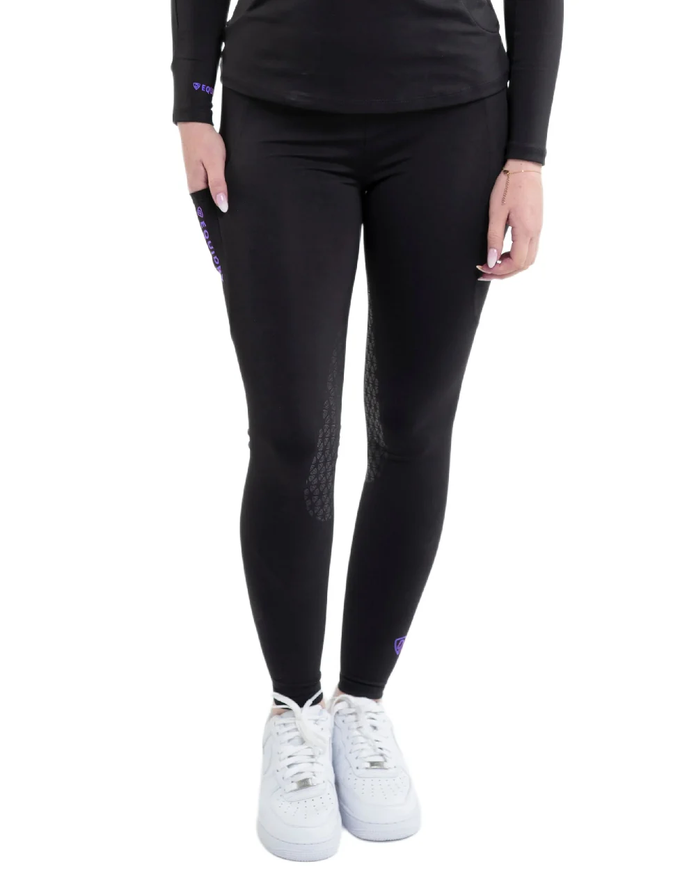 Equidry Womens Water Repellent Full Seat Leggings - Image 4