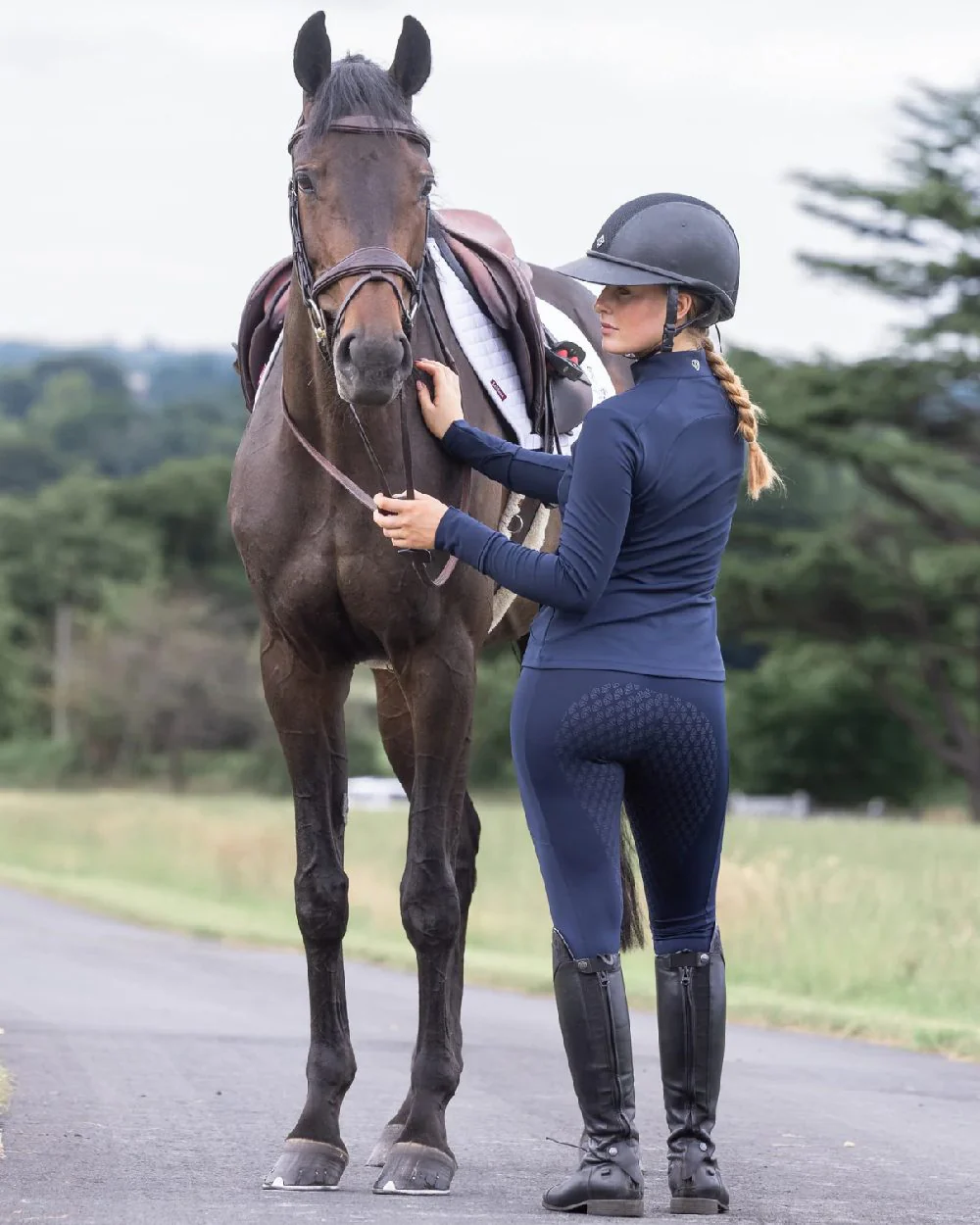 Equidry Womens Water Repellent Full Seat Leggings - Image 40