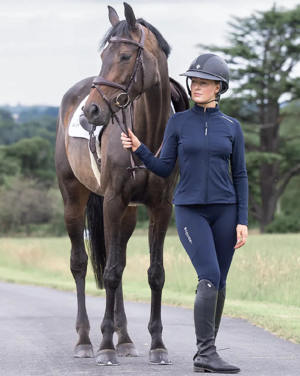 Equidry Womens Water Repellent Full Seat Leggings - Image 70
