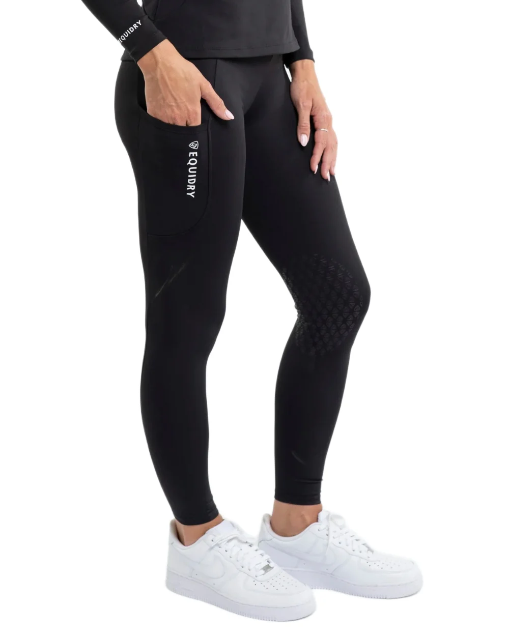 Equidry Womens Water Repellent Knee Grip Leggings - Image 13