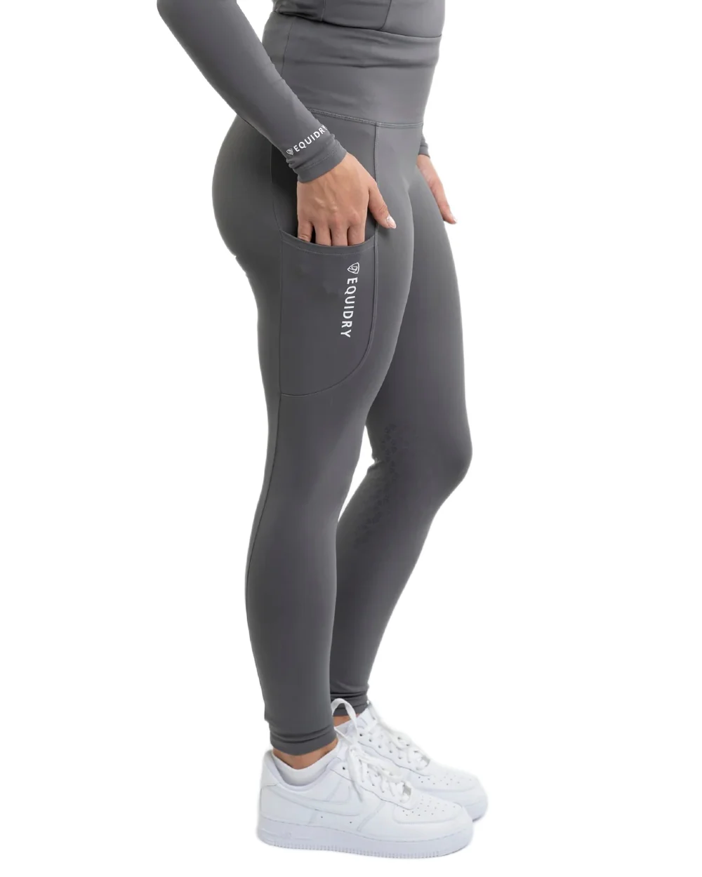 Equidry Womens Water Repellent Knee Grip Leggings - Image 25