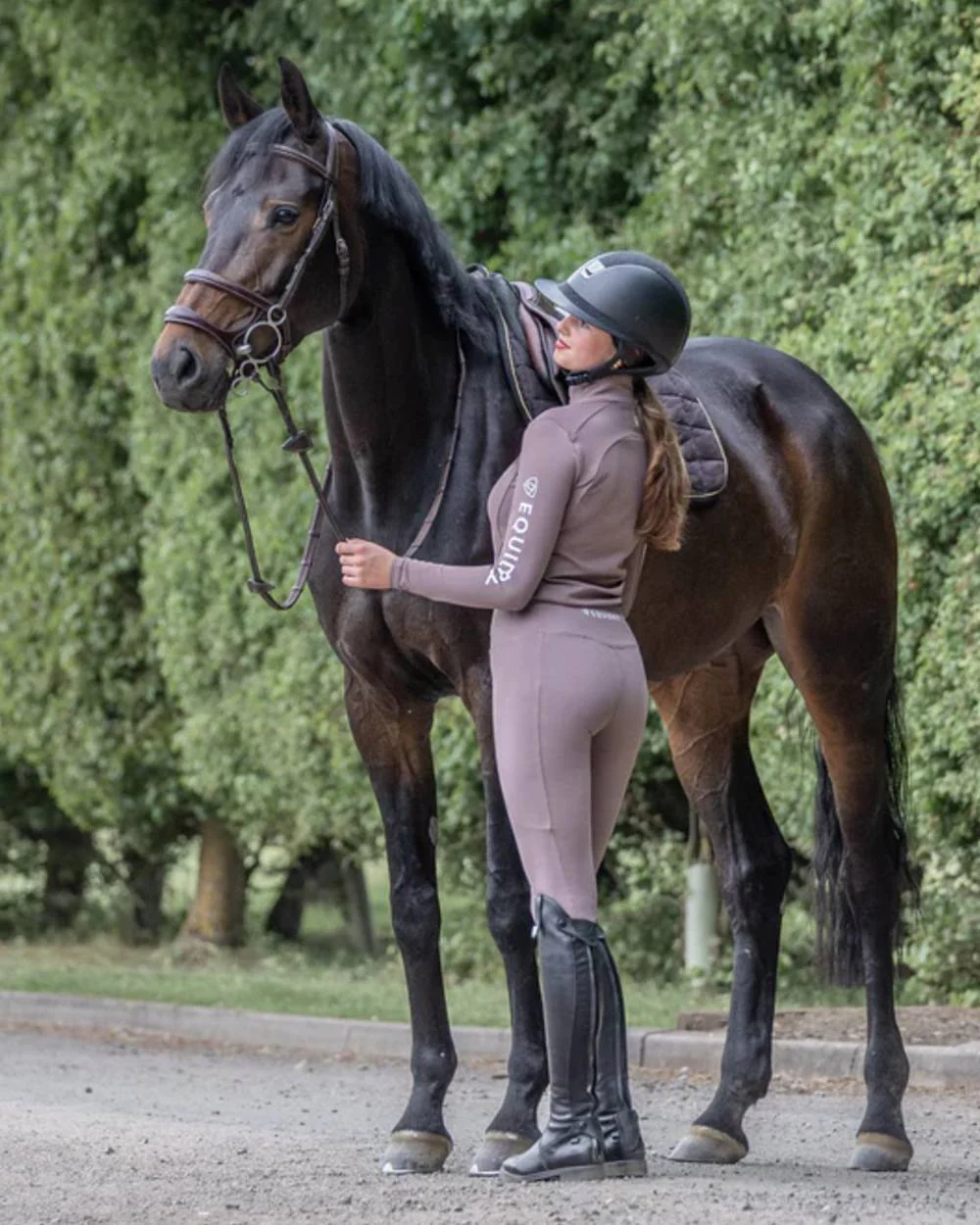 Equidry Womens Water Repellent Knee Grip Leggings - Image 38