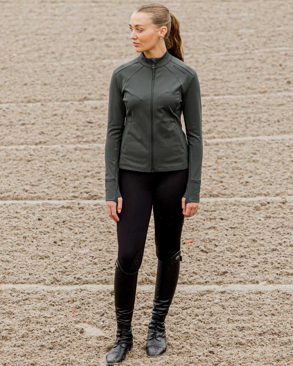 Equidry Womens Water Repellent Zip Up Top - Image 2