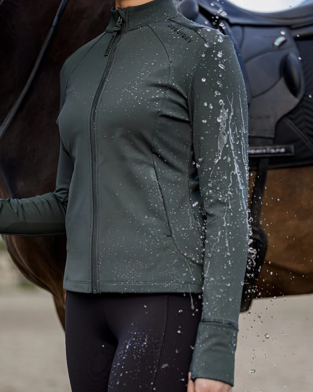 Equidry Womens Water Repellent Zip Up Top - Image 8