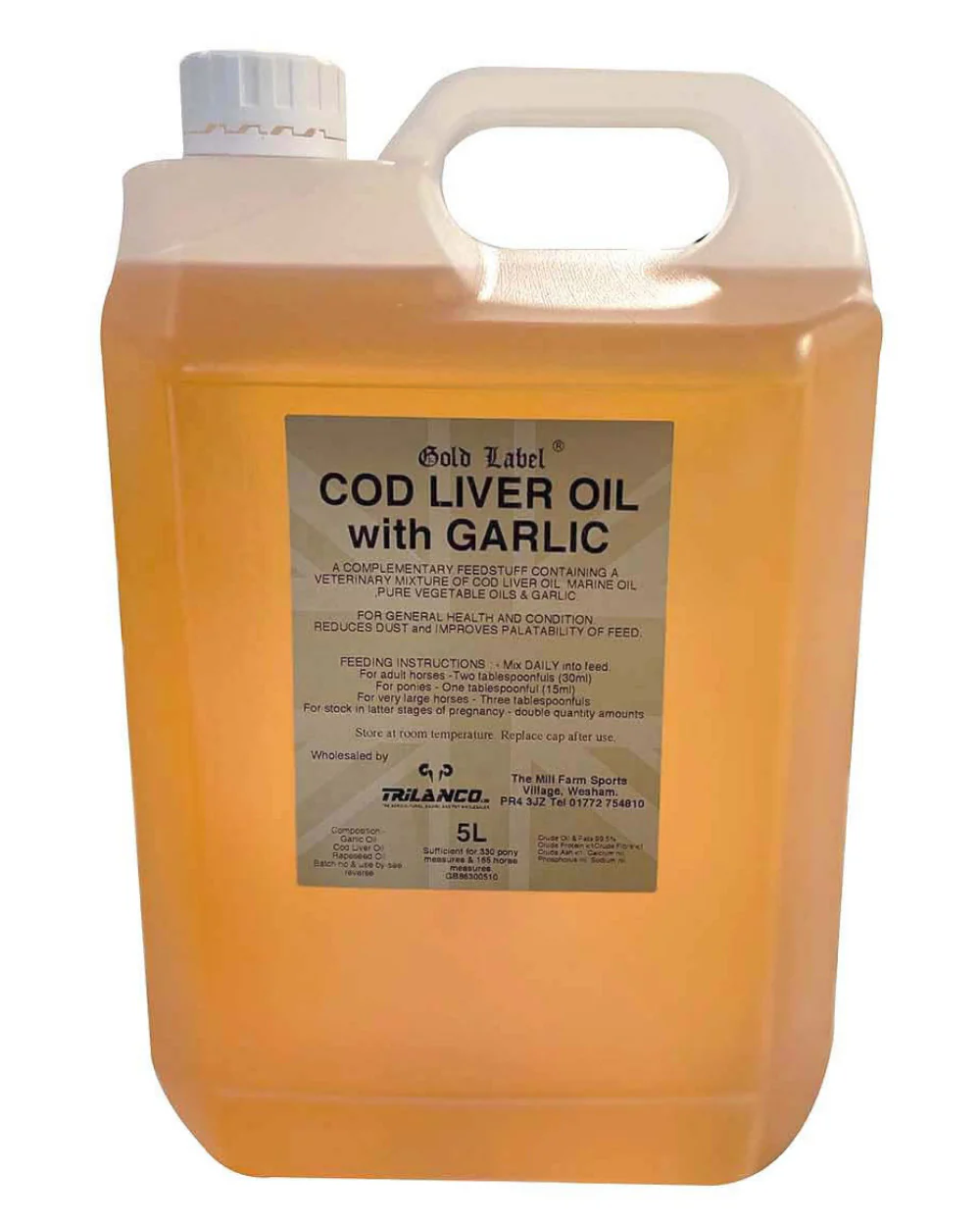 Gold Label Cod Liver Oil With Garlic - Image 2
