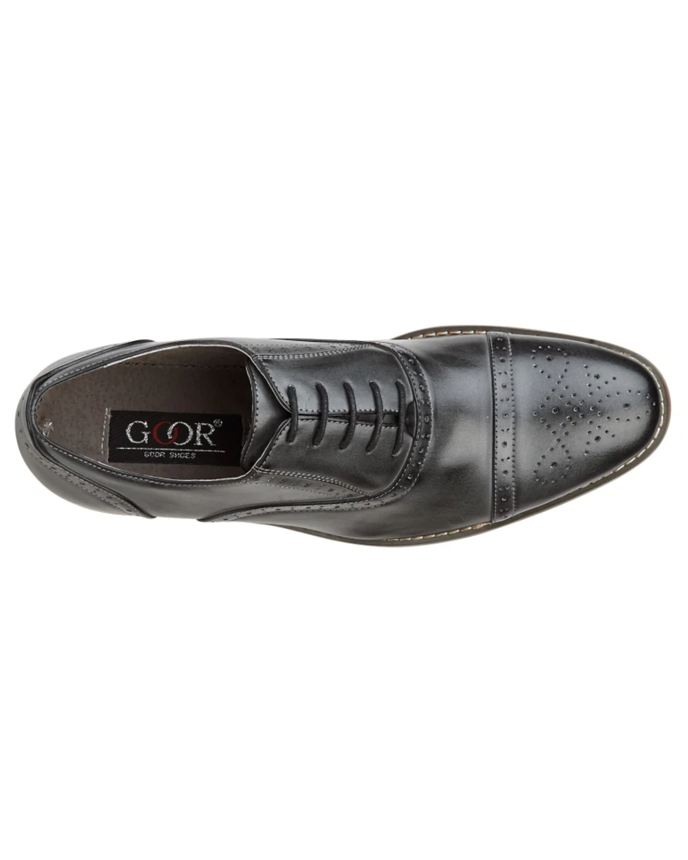 Goor Mens Capped Lace Oxford Brogue Shoes - Image 6
