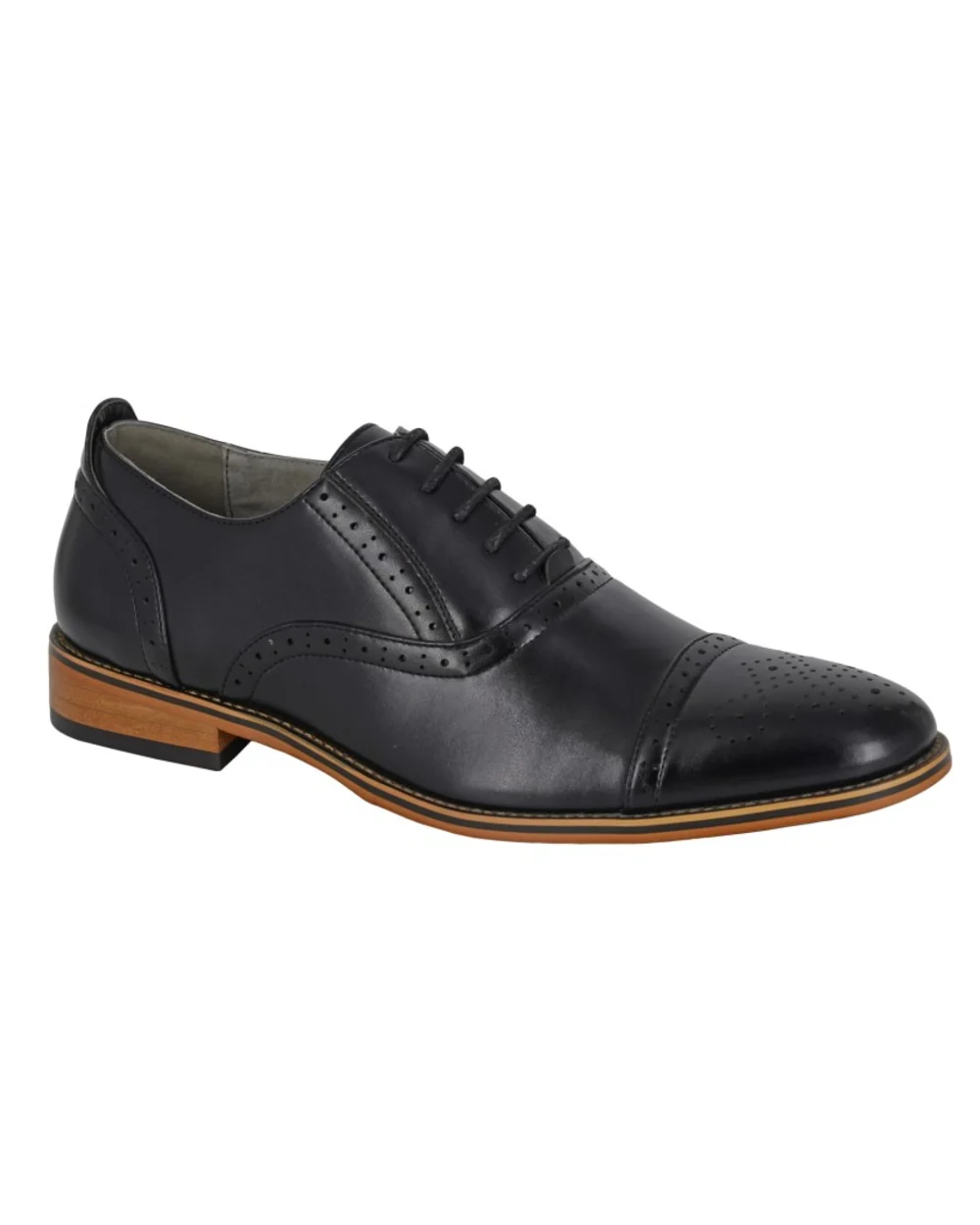 Goor Mens Capped Lace Oxford Brogue Shoes - Image 7