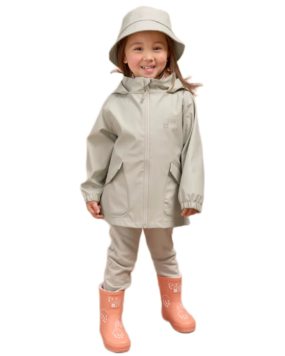 Grass & Air Childrens Rainster Jacket - Image 2