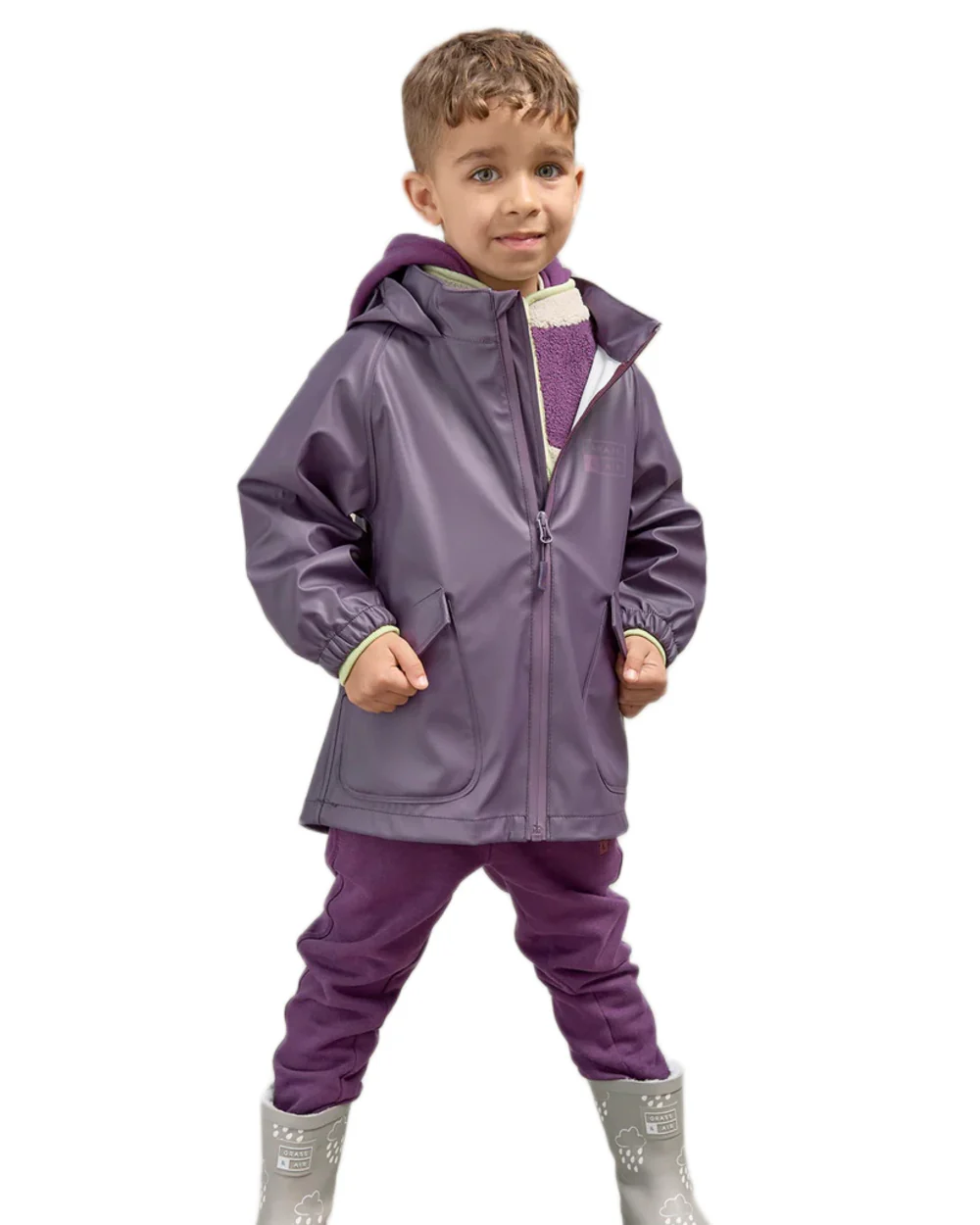 Grass & Air Childrens Rainster Jacket - Image 7