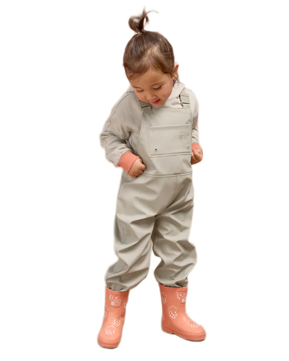 Grass & Air Childrens Rainster Waterproof Dungaree - Image 2