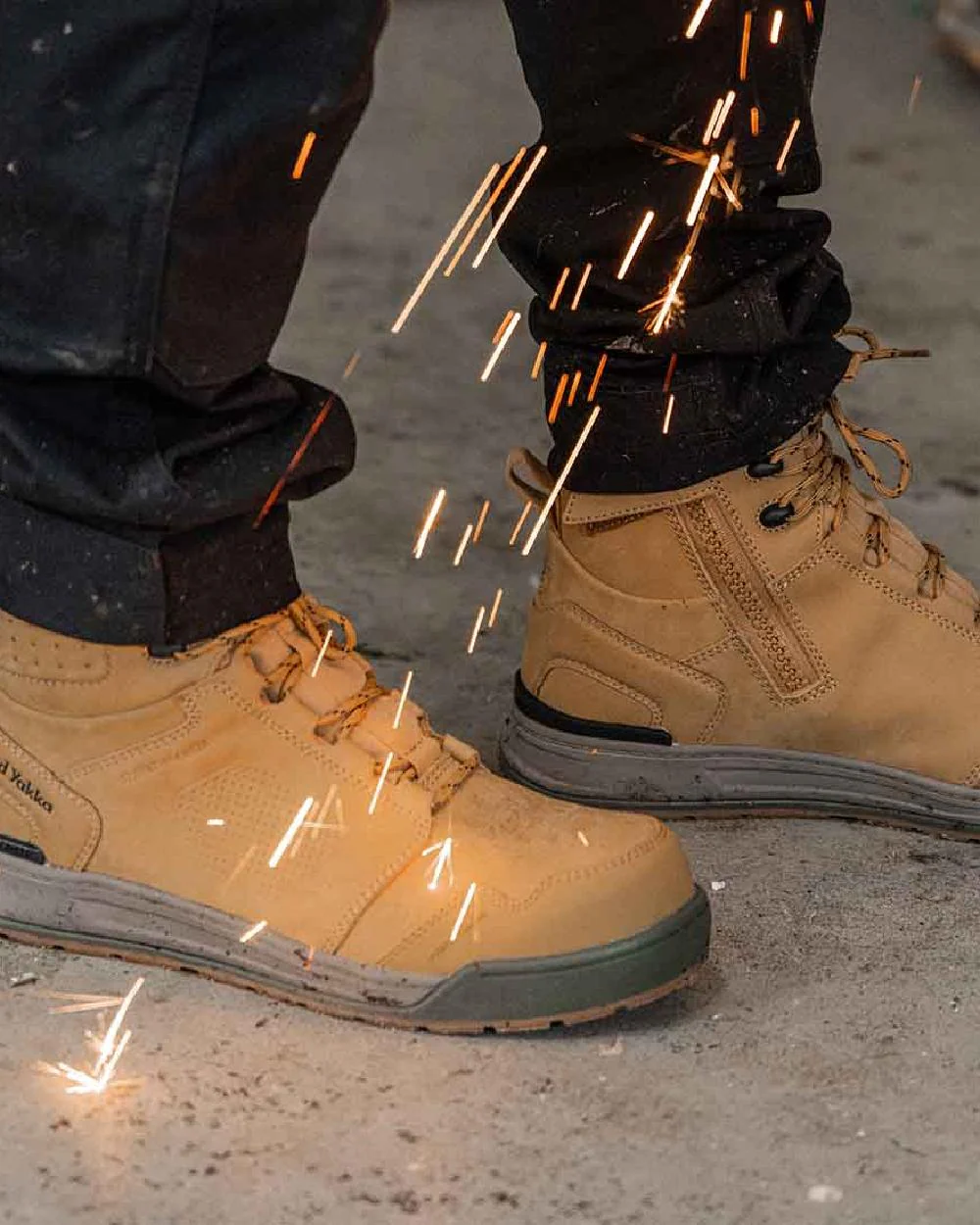 Hard Yakka Mens 3056 Lace Zip Safety Boots - Image 18