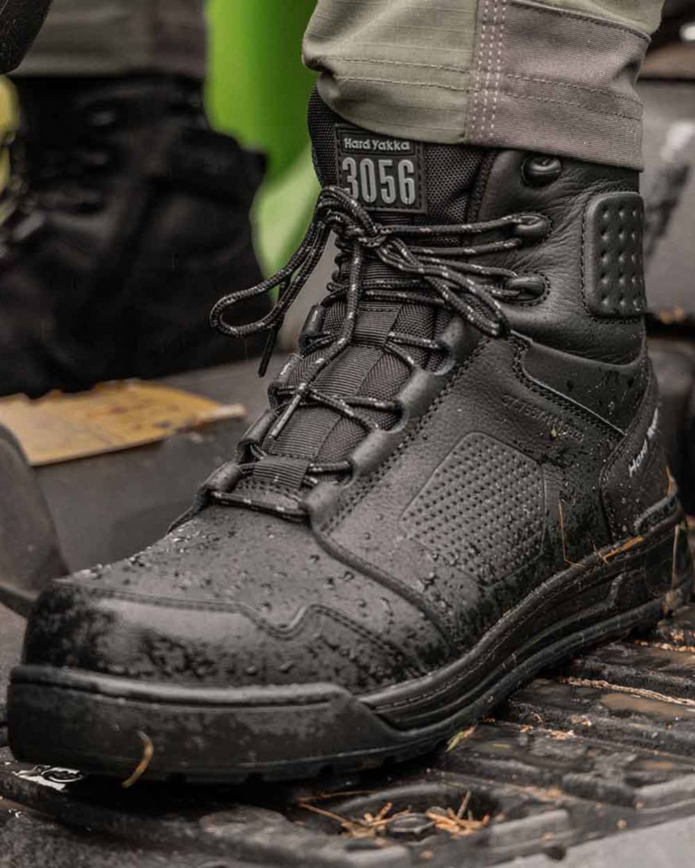 Hard Yakka Mens 3056 Lace Zip Safety Boots - Image 5