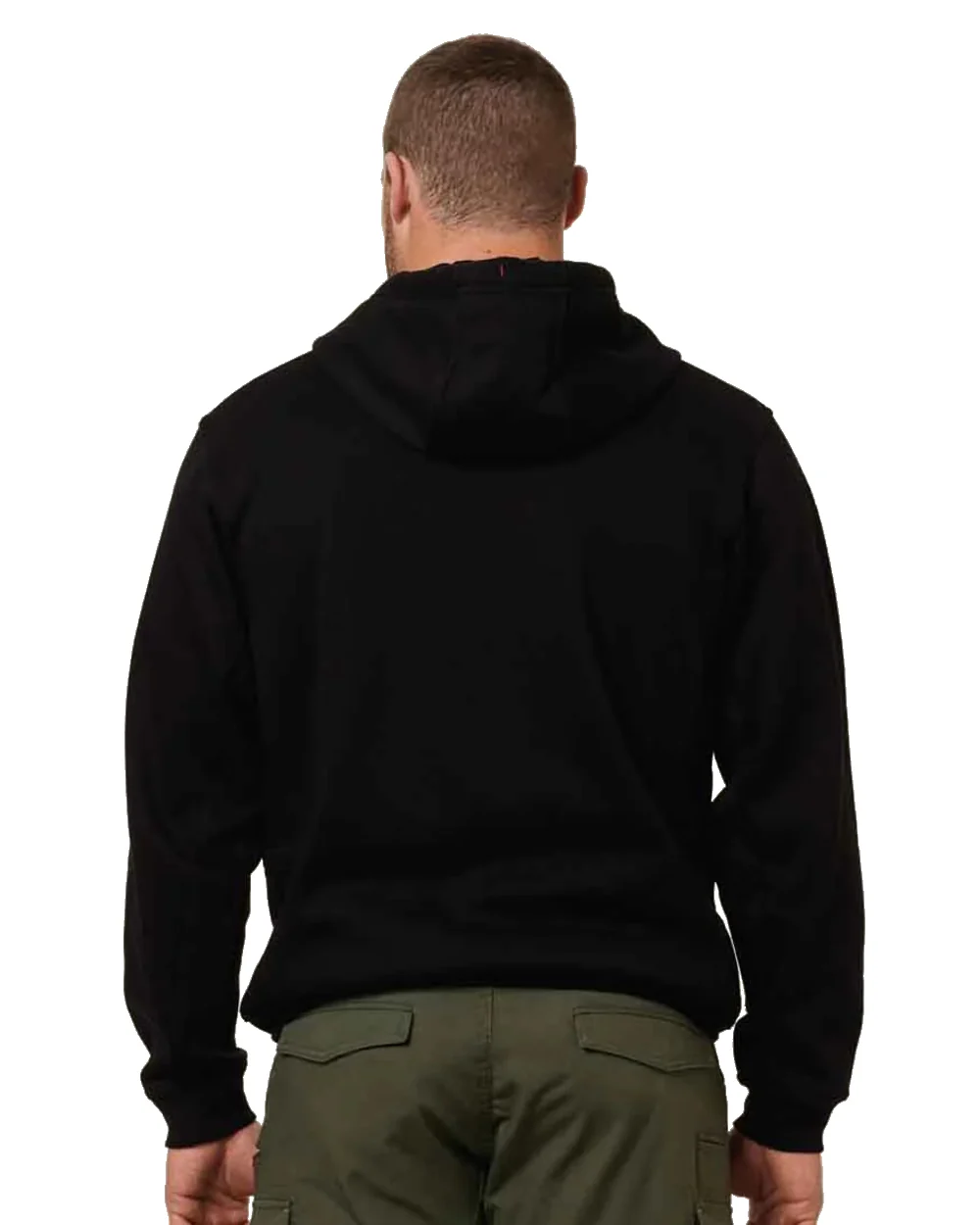 Hard Yakka Mens Brushed Fleece Hoodie - Image 4