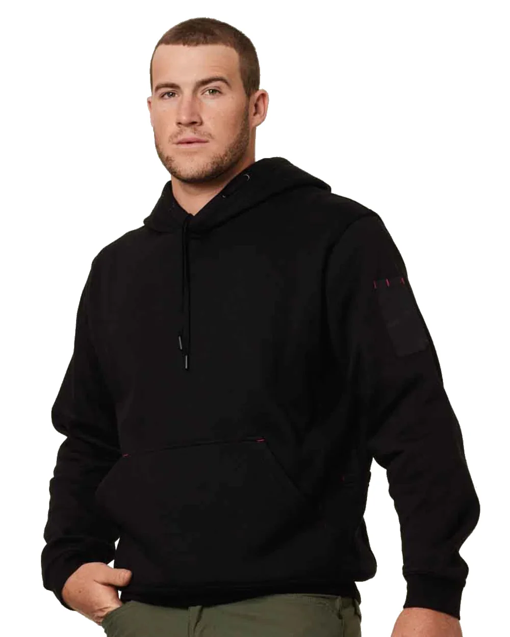 Hard Yakka Mens Brushed Fleece Hoodie - Image 5