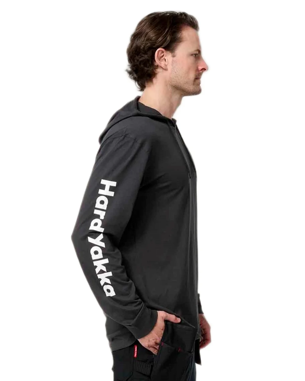 Hard Yakka Mens Heritage Icon Lightweight Hoodie - Image 11