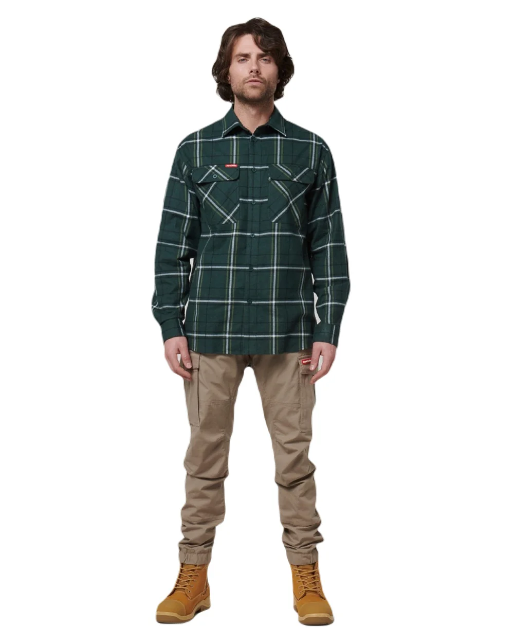 Hard Yakka Mens Lightweight Check Flannel Shirt - Image 16