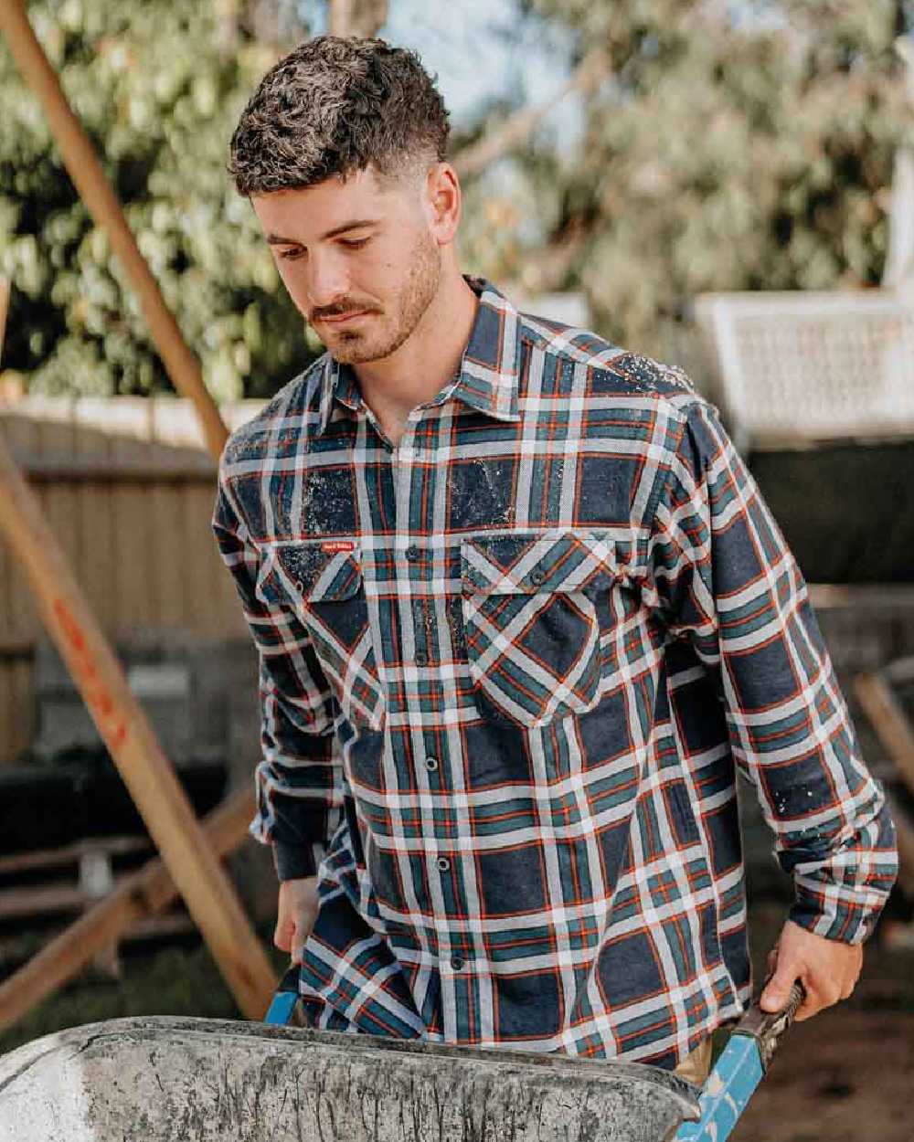 Hard Yakka Mens Lightweight Check Flannel Shirt - Image 21