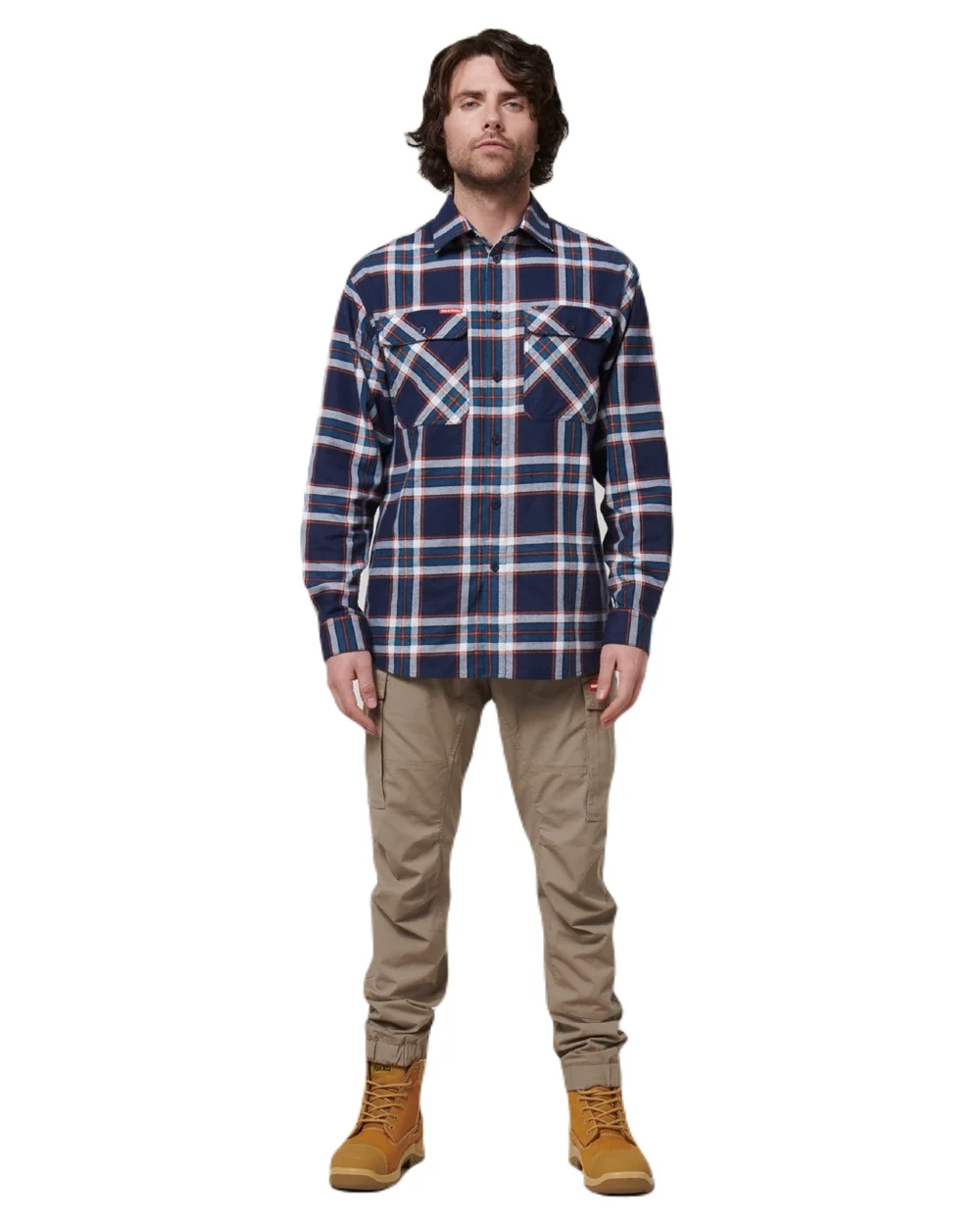 Hard Yakka Mens Lightweight Check Flannel Shirt - Image 22
