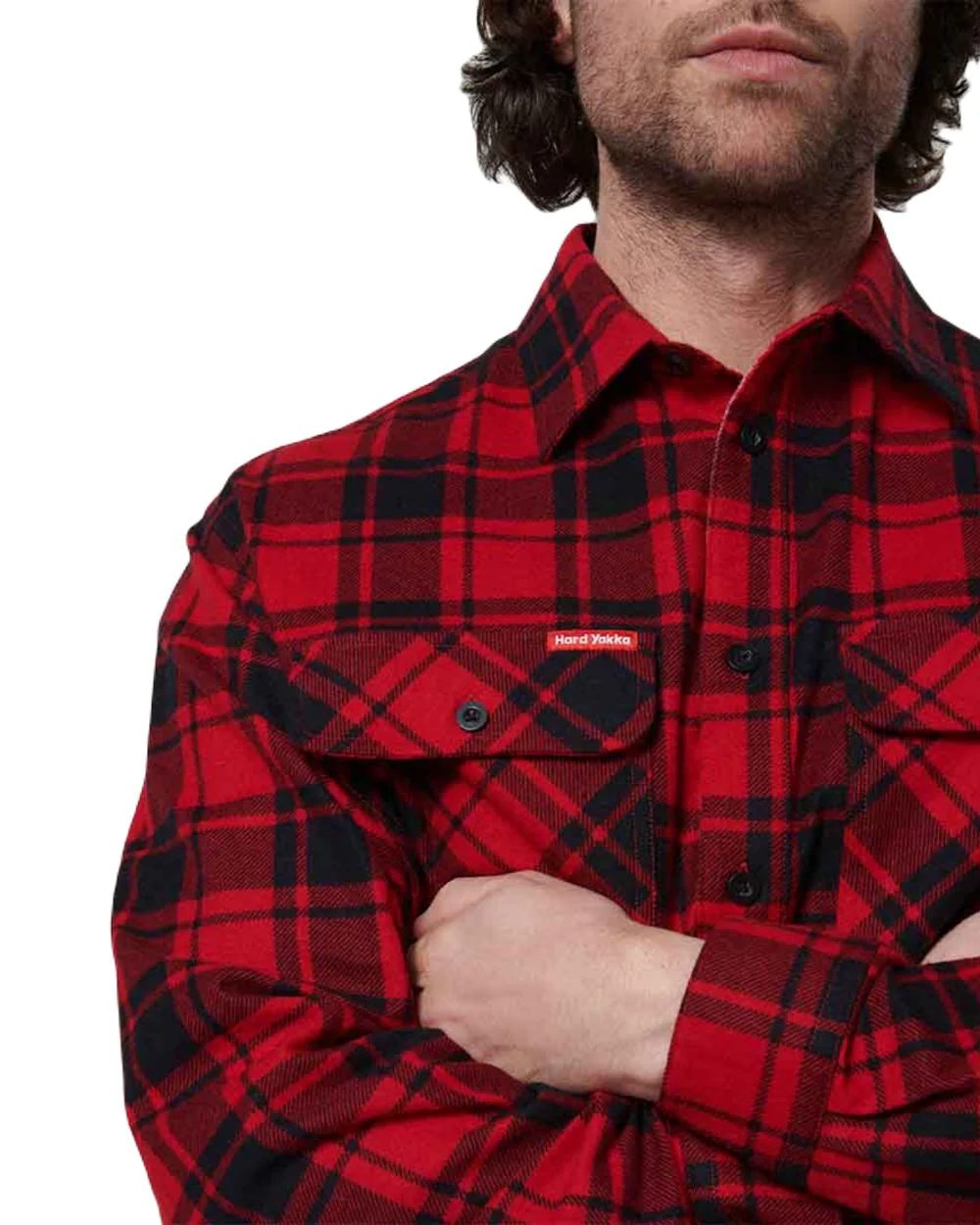 Hard Yakka Mens Lightweight Check Flannel Shirt - Image 28