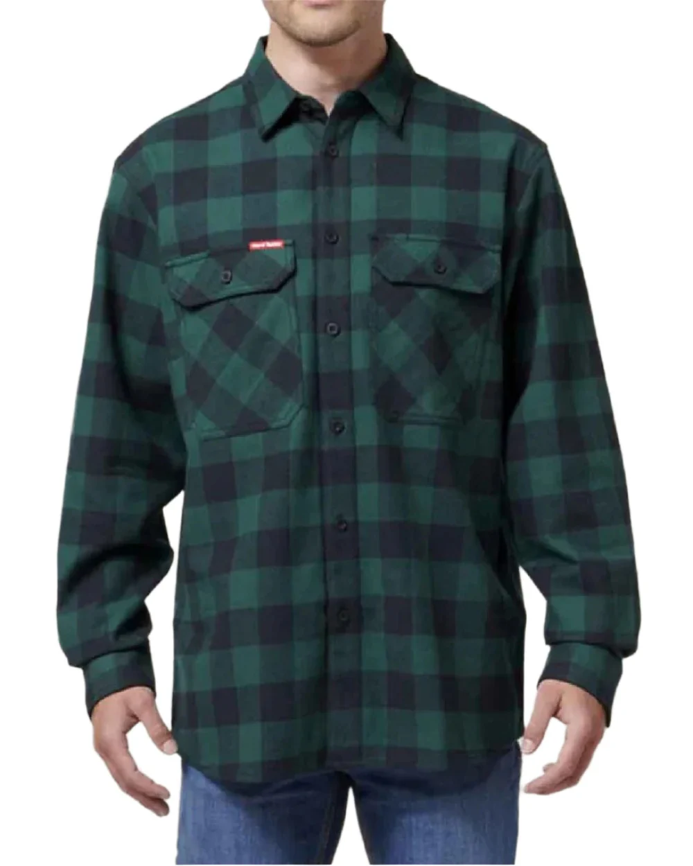 Hard Yakka Mens Long Sleeve Check Flannel Shirt - Image 2