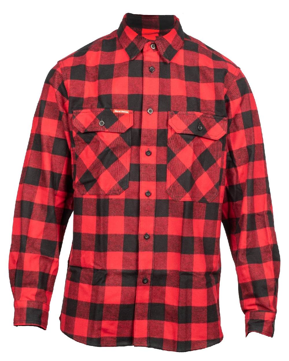 Hard Yakka Mens Long Sleeve Check Flannel Shirt - Image 3