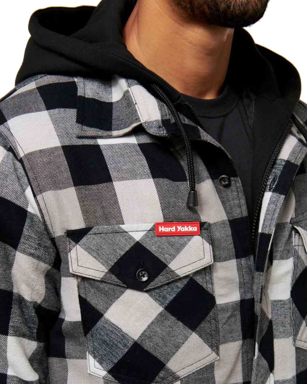 Hard Yakka Mens Quilted Flannel Shacket - Image 11