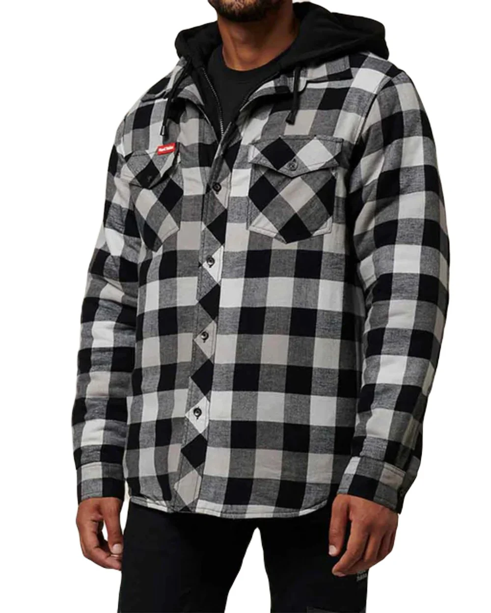Hard Yakka Mens Quilted Flannel Shacket - Image 15
