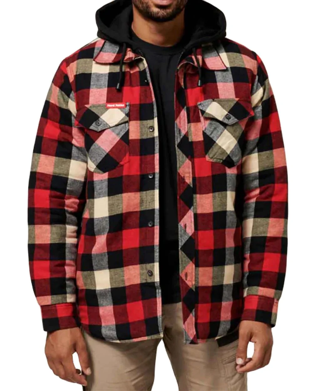 Hard Yakka Mens Quilted Flannel Shacket - Image 2
