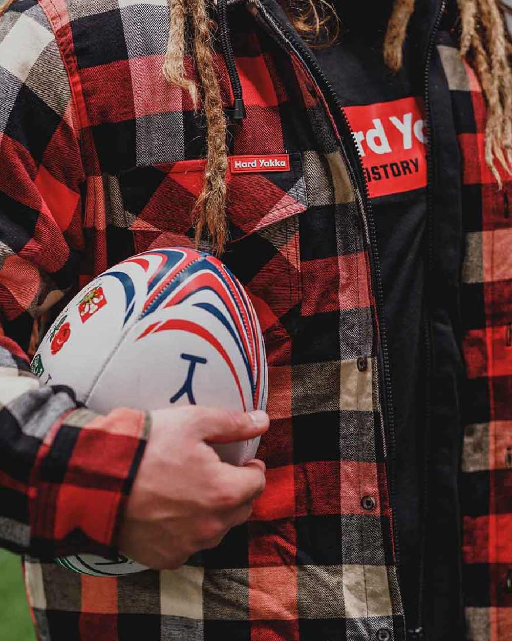 Hard Yakka Mens Quilted Flannel Shacket - Image 4