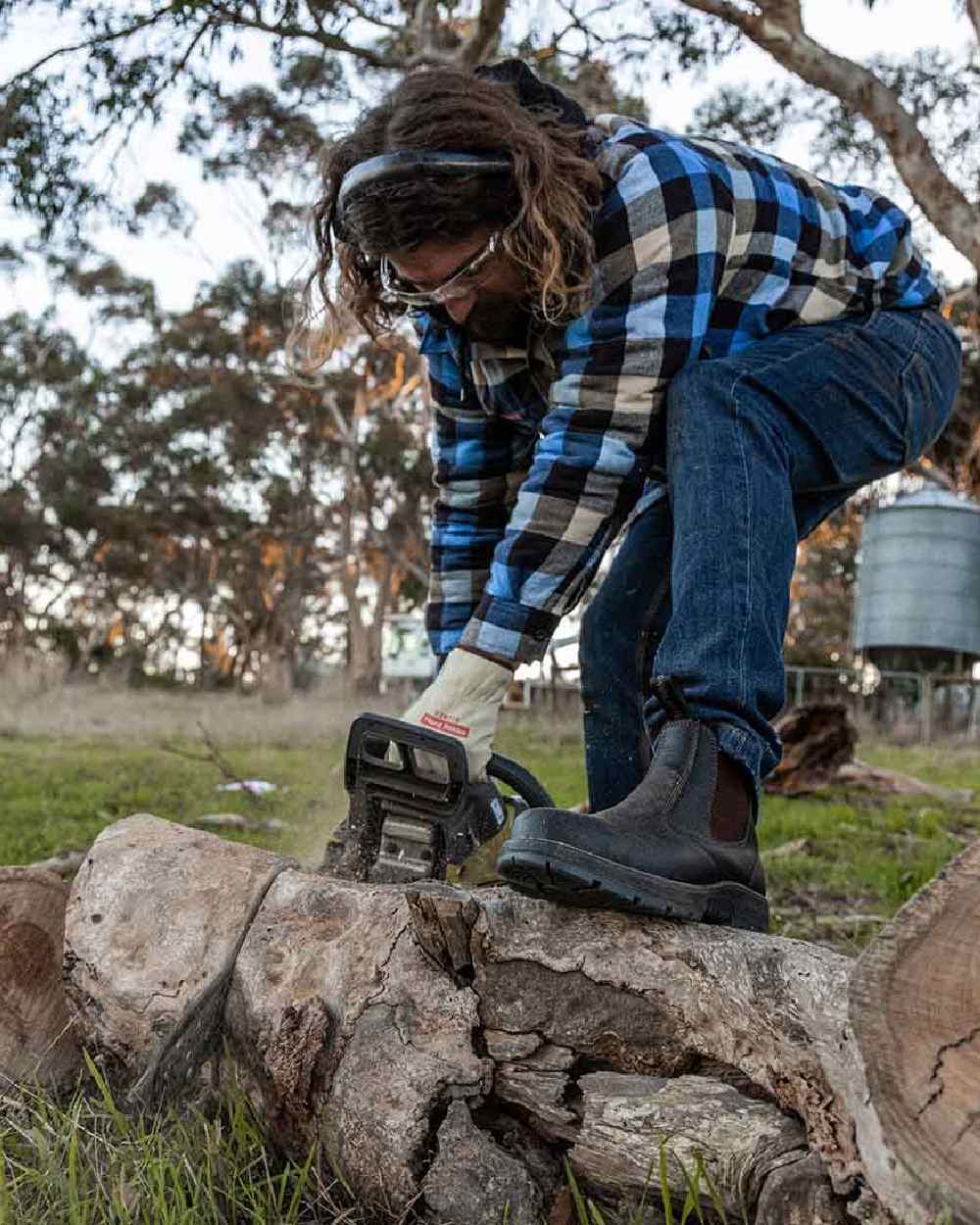 Hard Yakka Outback Steel Toe Safety Dealer Boots - Image 4