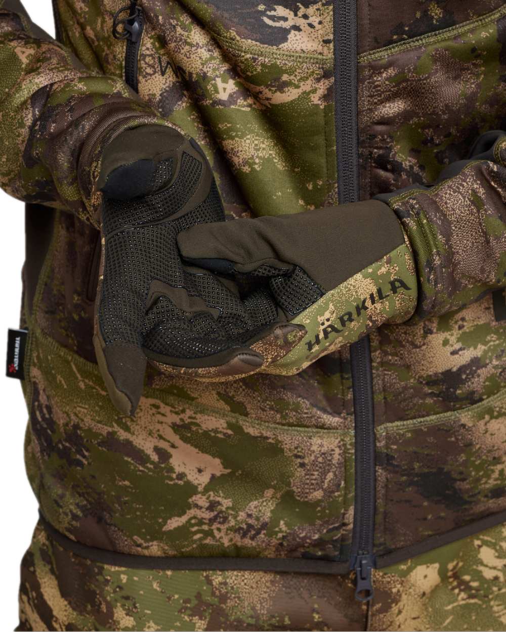 Harkila Deer Stalker Camo Fleece Gloves - Image 2