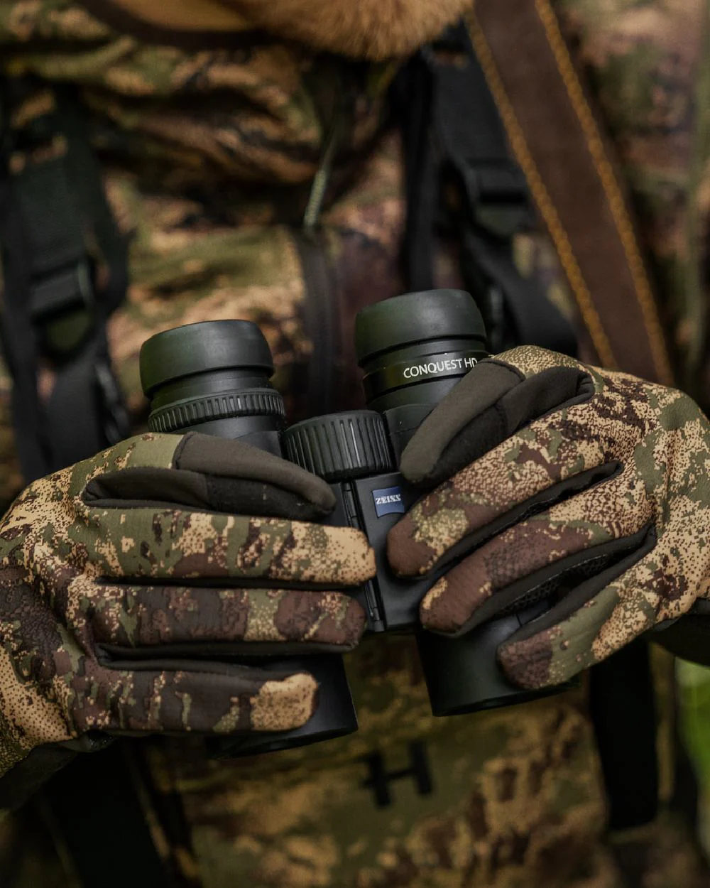 Harkila Deer Stalker Camo Fleece Gloves - Image 3
