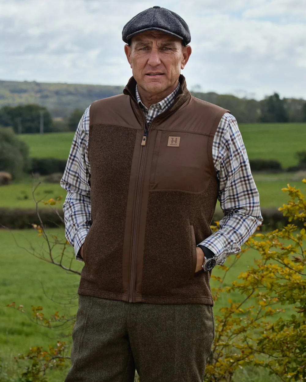 Harkila Mens Kalix Fleece Waistcoat - Image 2