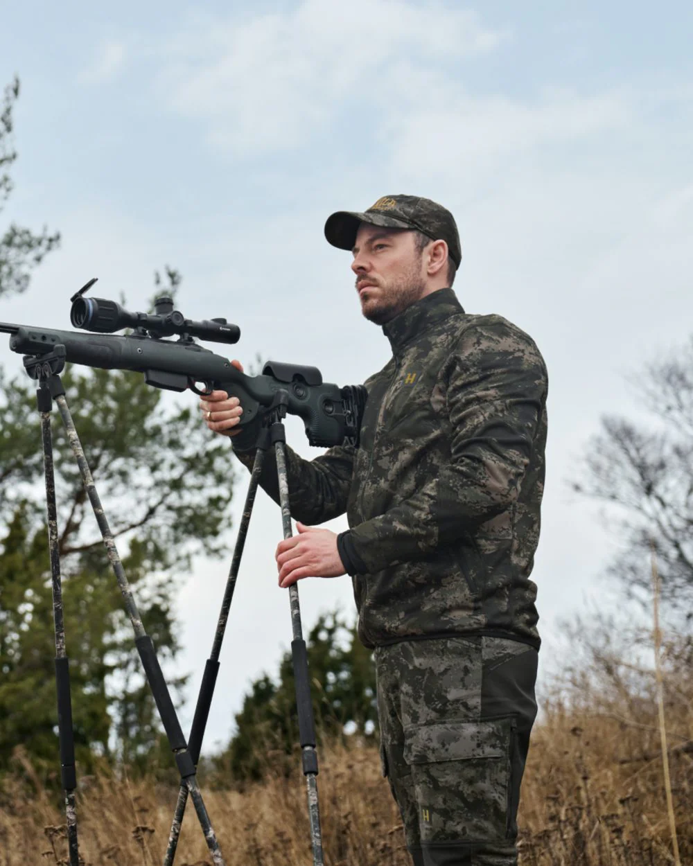 Harkila NOCTYX Camo Full Zip Fleece Jacket - Image 2