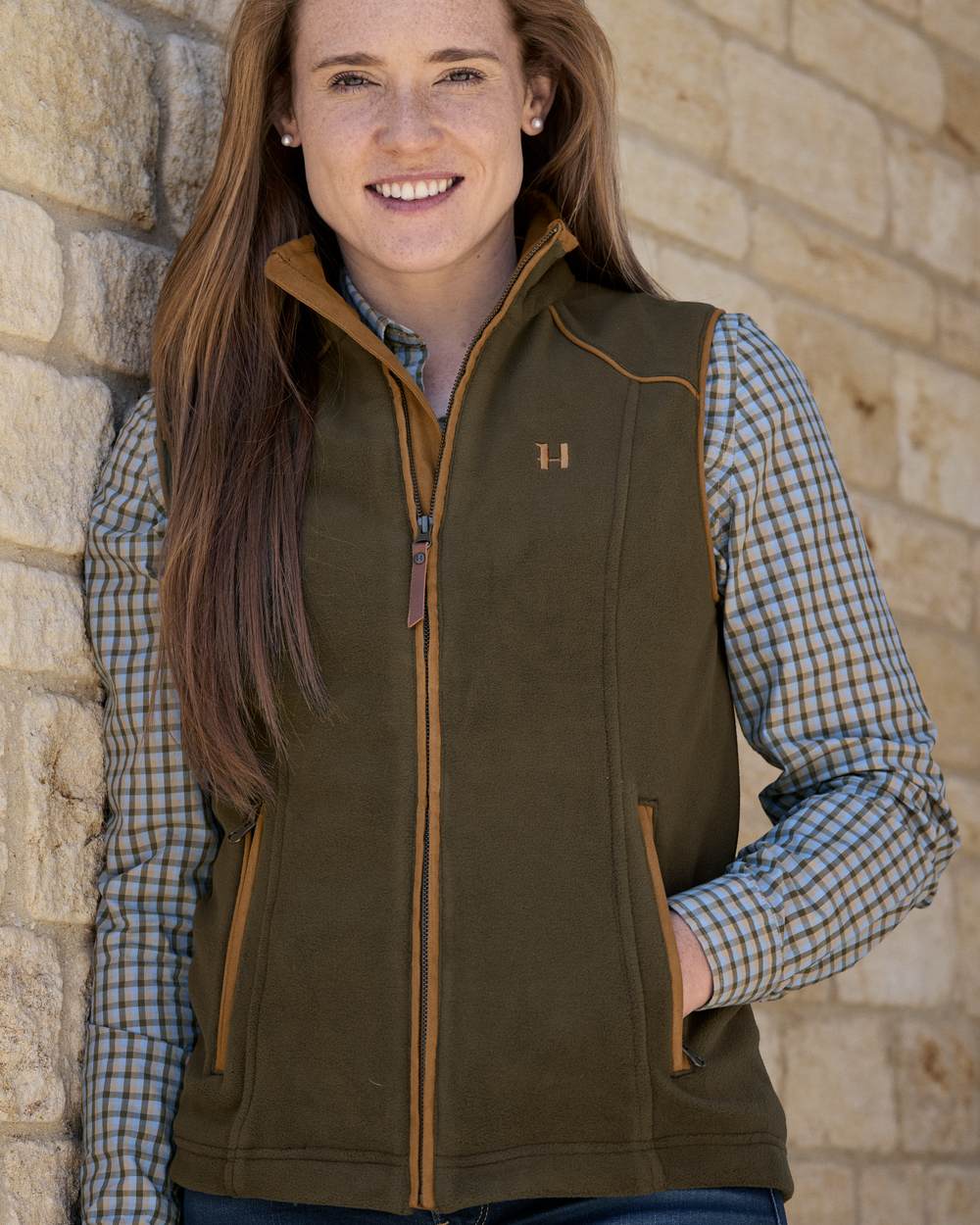 Harkila Womens Sandhem 200 Fleece Waistcoat - Image 2
