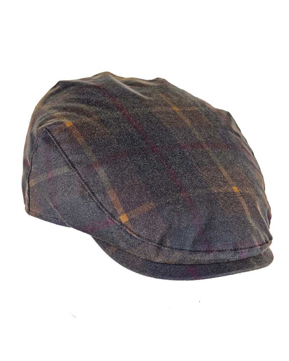 Heather Charles Tartan Wax Flat Cap - Image 2