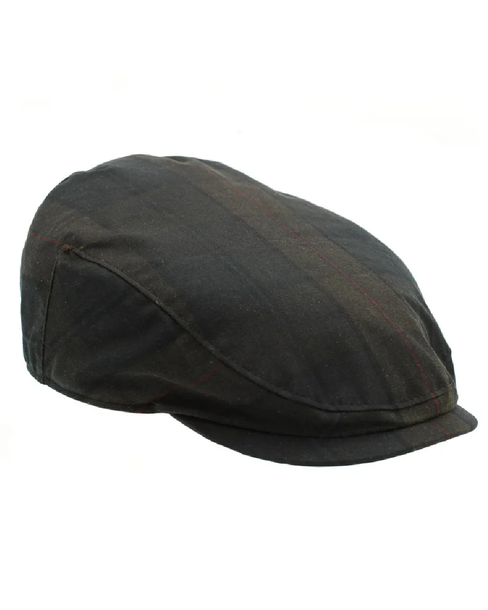 Heather Charles Tartan Wax Flat Cap - Image 4