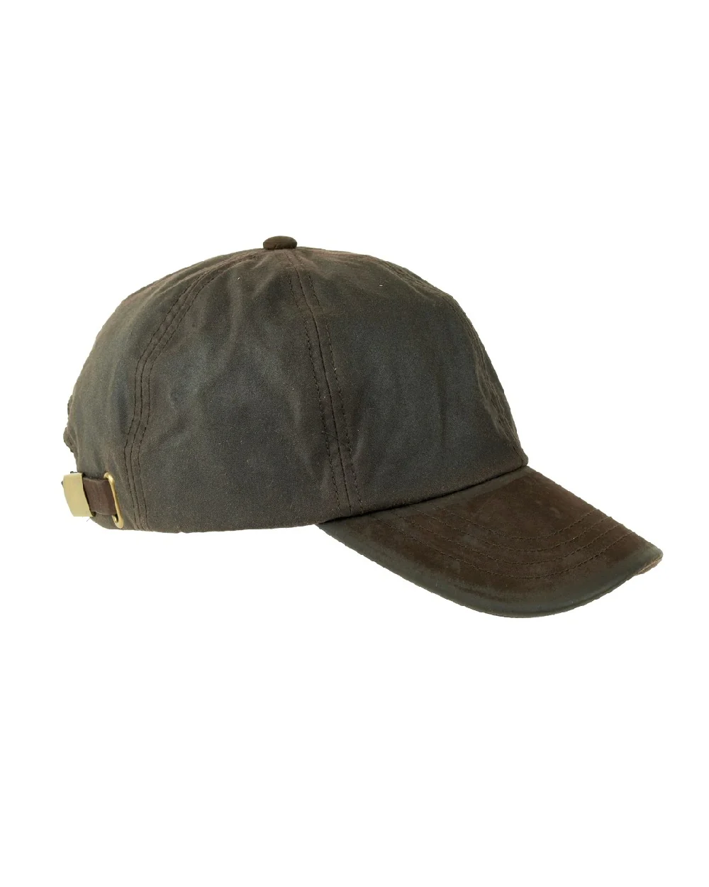 Heather Hamilton Wax Leather Peak Baseball Cap - Image 3