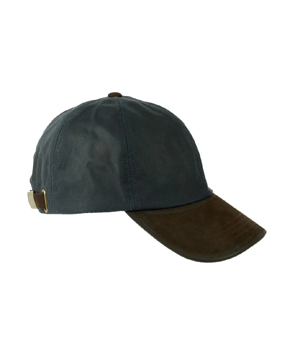 Heather Hamilton Wax Leather Peak Baseball Cap - Image 4