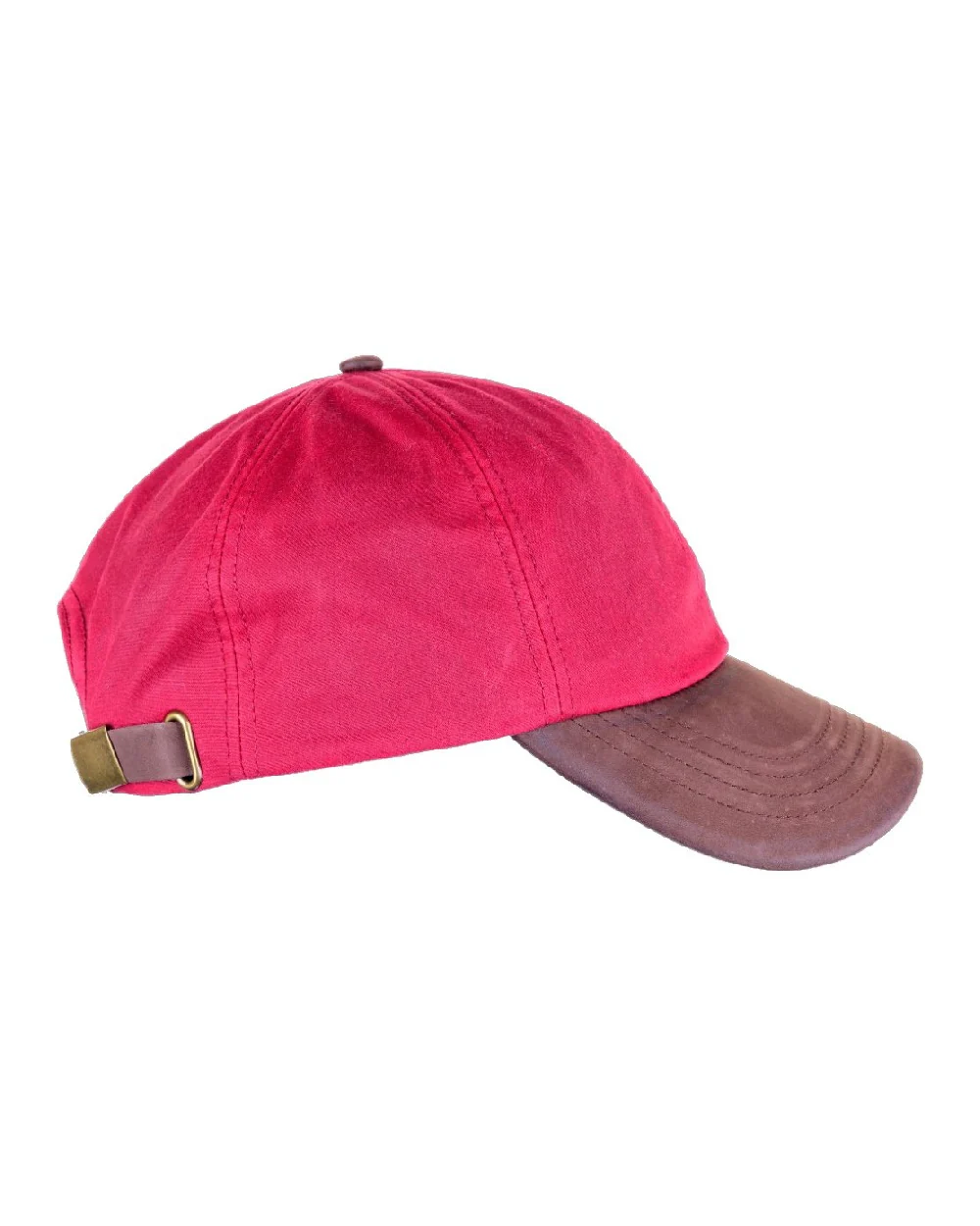 Heather Hamilton Wax Leather Peak Baseball Cap - Image 5
