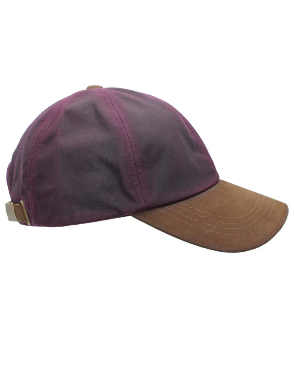 Heather Hamilton Wax Leather Peak Baseball Cap - Image 7
