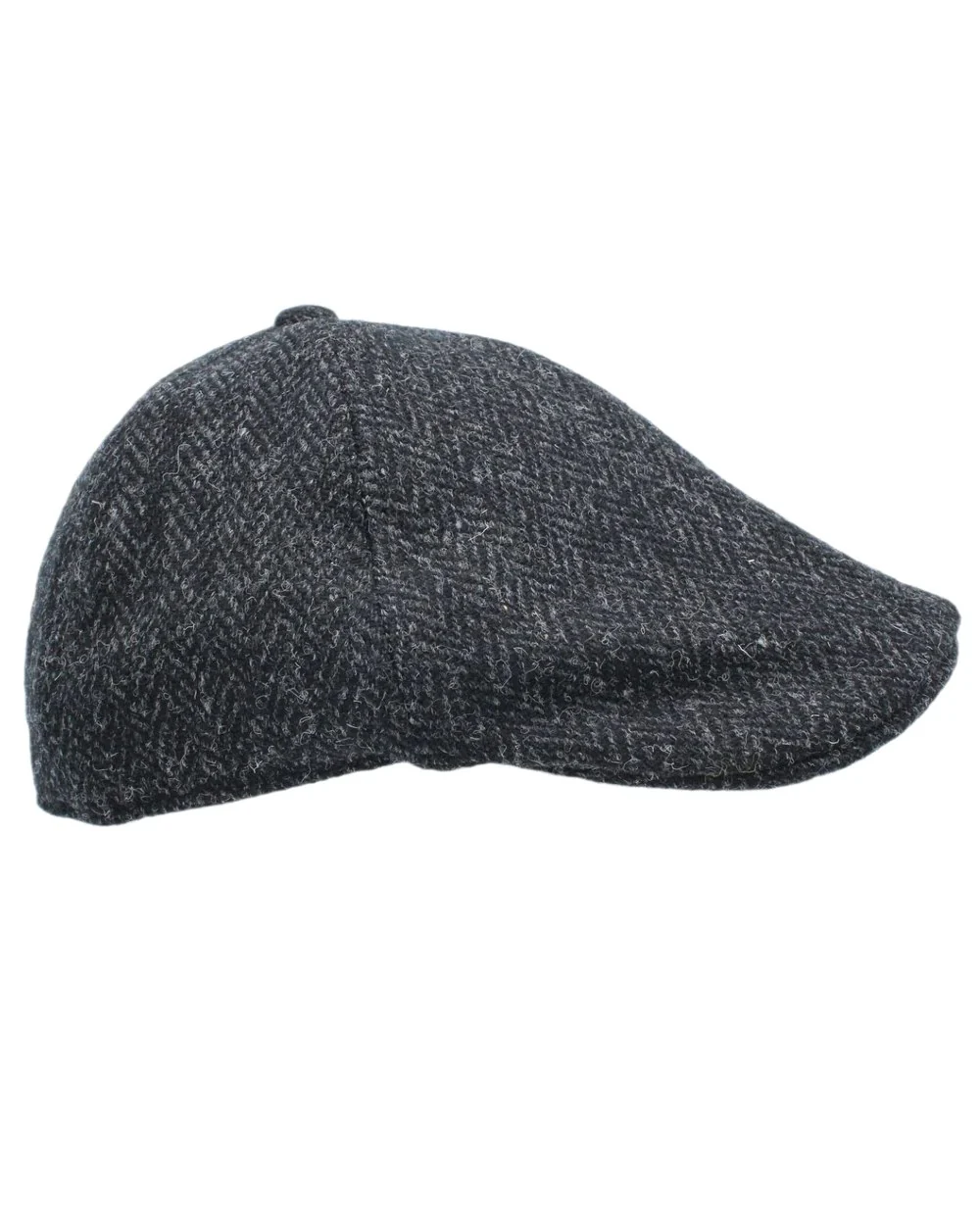 Heather Mallaig Harris Tweed Duckbill 6 Piece Cap - Image 2