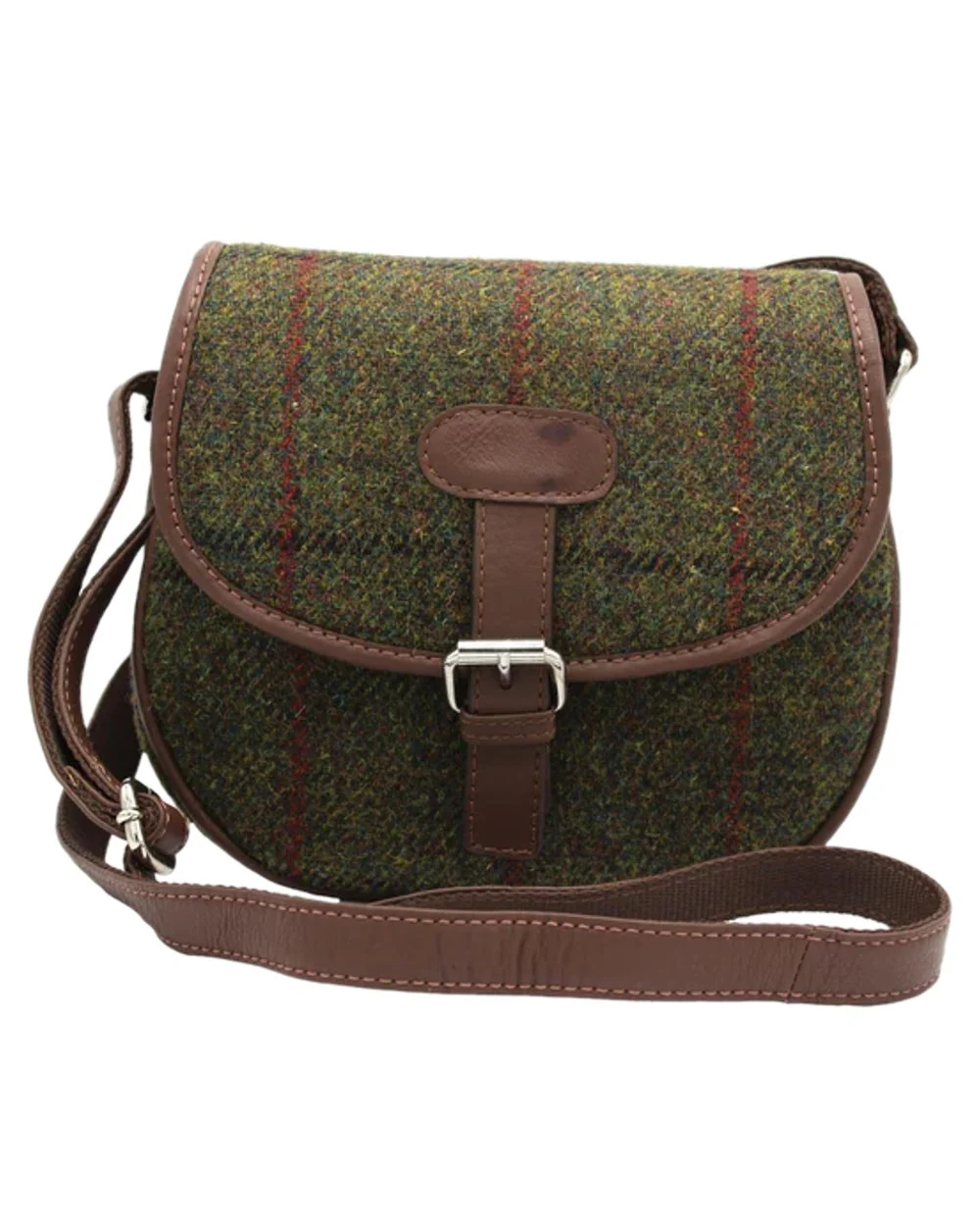 Heather Rowan Harris Tweed Saddle Bag - Image 3