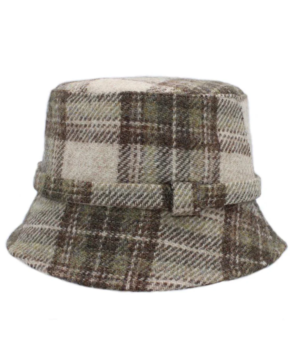 Heather Womens Ashkirk Harris Tweed Bucket Hat - Image 3