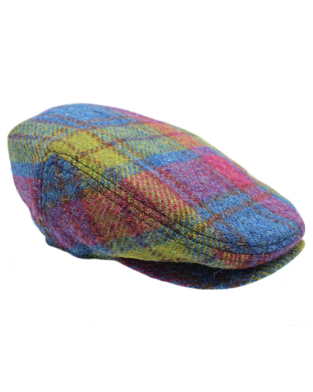 Heather Womens Kelty Harris Tweed Flat Cap - Image 3